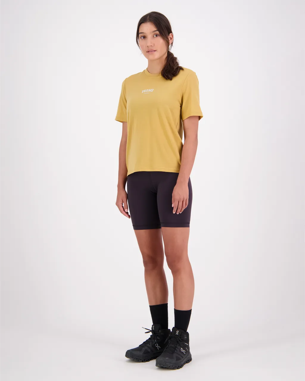 100447-1090-220 - Icon Merino Air-Con Relaxed Tee - Honey - Womens