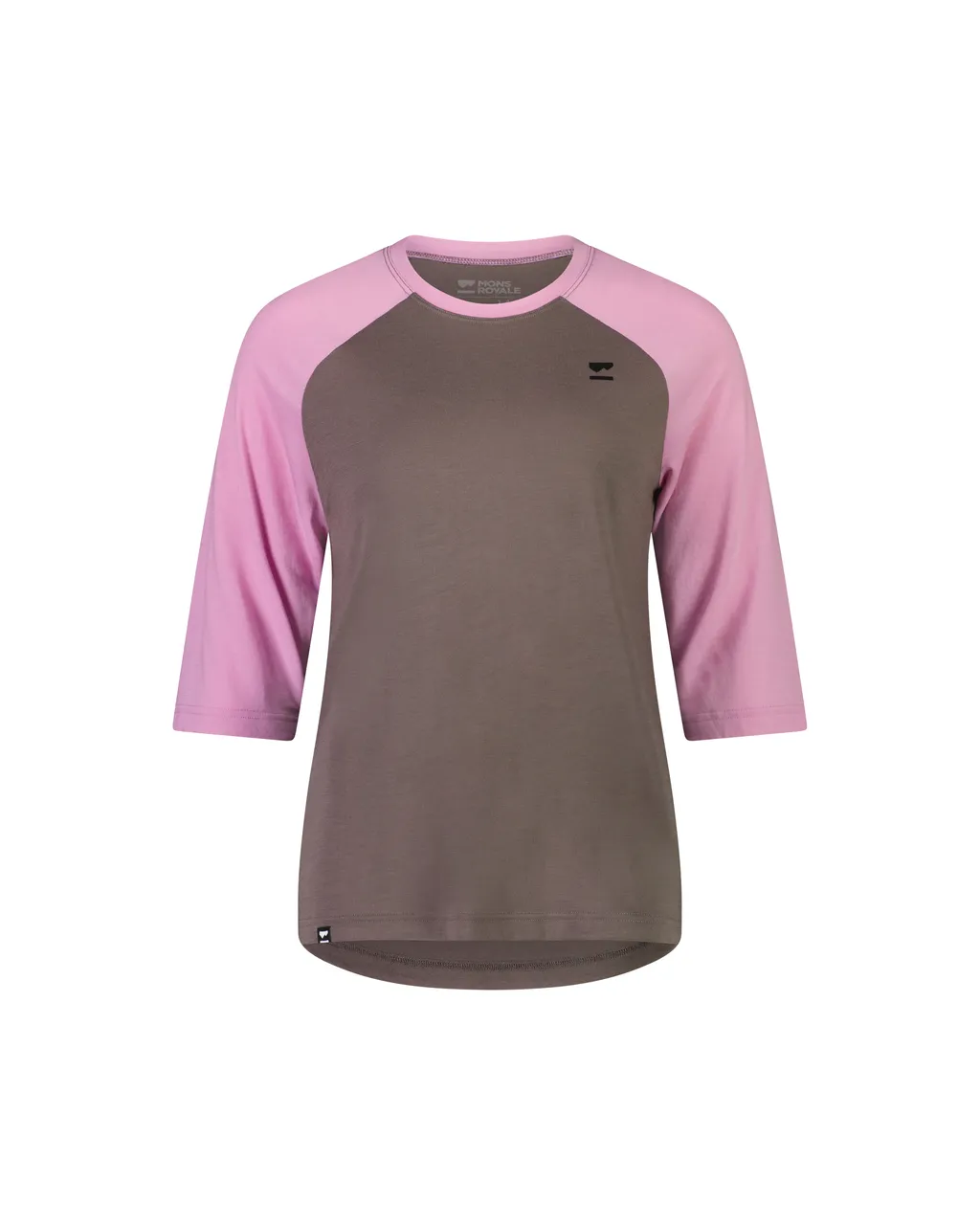 100586-1169-733 - Tarn Merino Shift Raglan 3/4 - Pop Pink / Iron - Womens