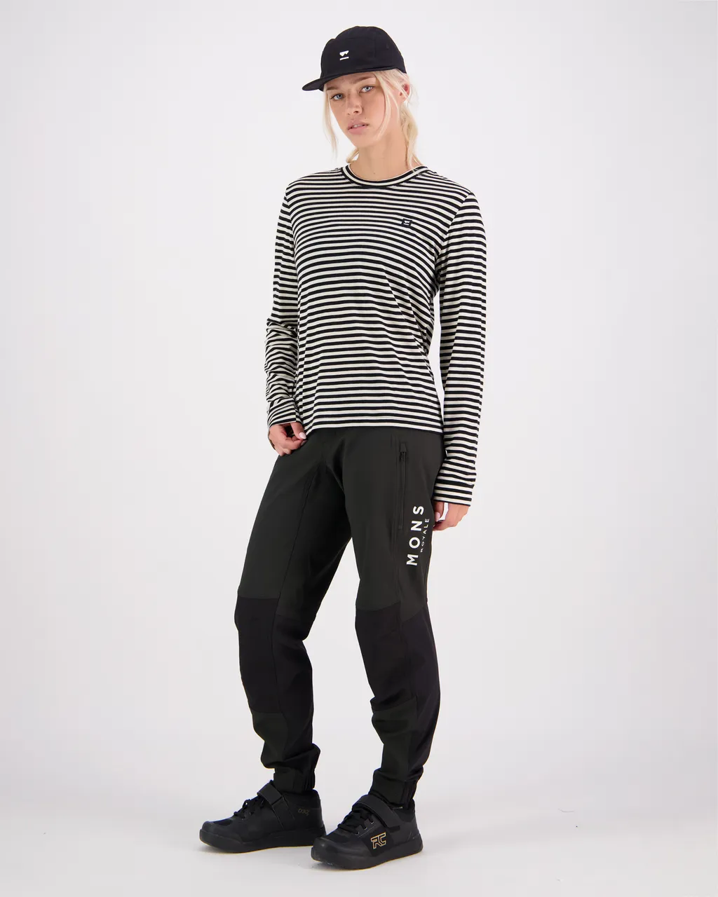 100462-1227-676 - Icon Merino Air-Con Relaxed LS - MR Stripe - Womens