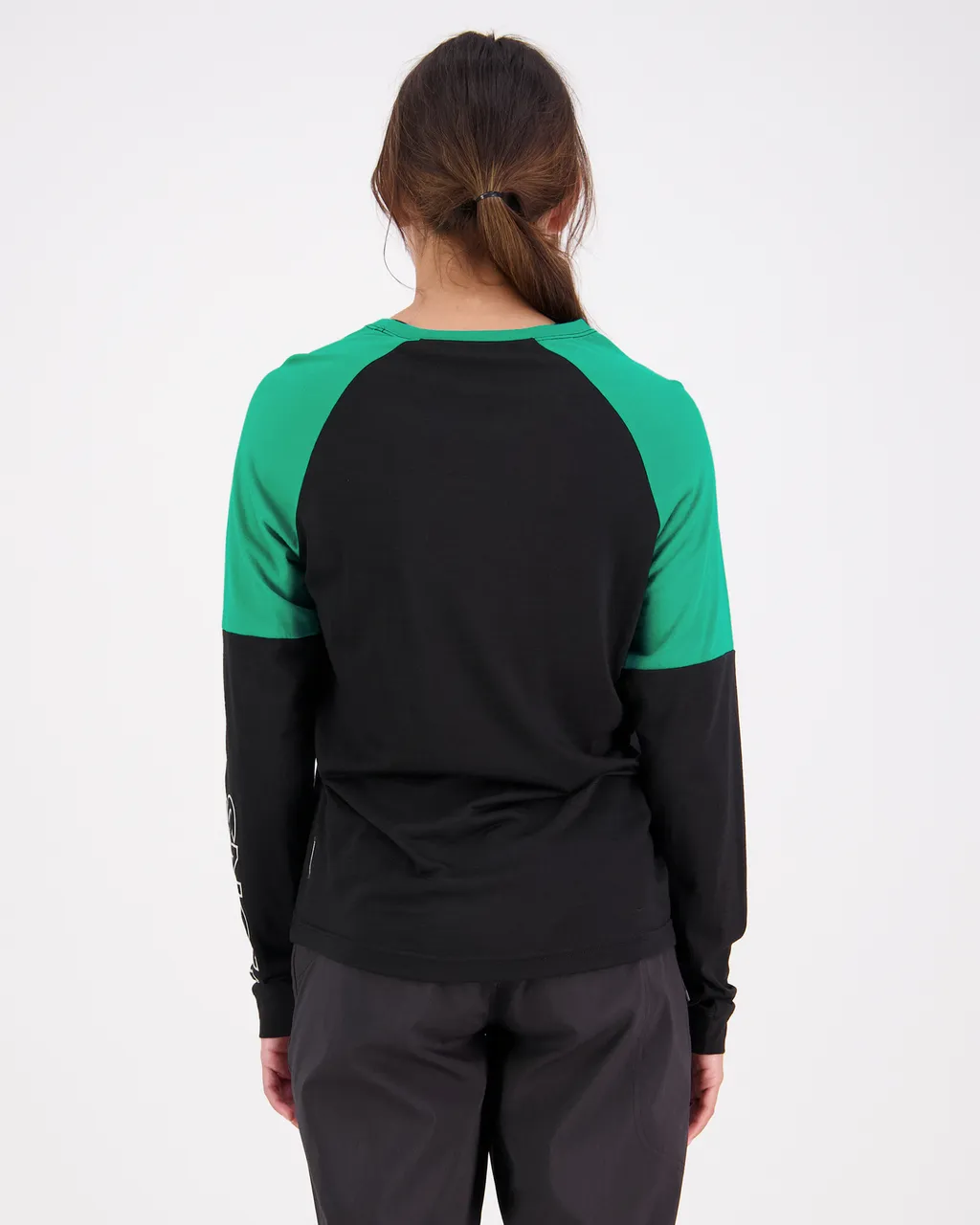 100585-1169-720 - Tarn Merino Shift Wind Jersey - Pop Green / Black - Womens