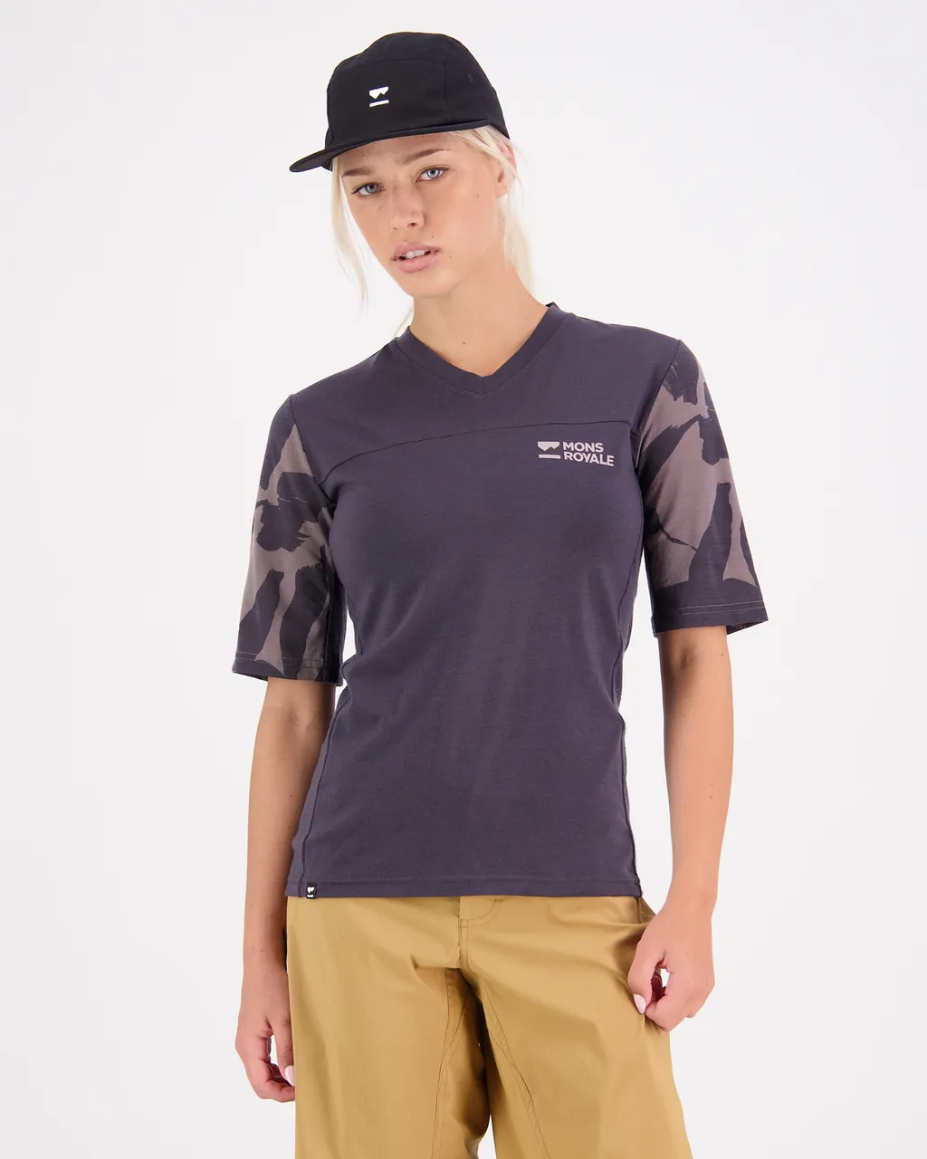 100458-1171-717 - Redwood Merino Air-Con VT - Shale / Fragments - Womens