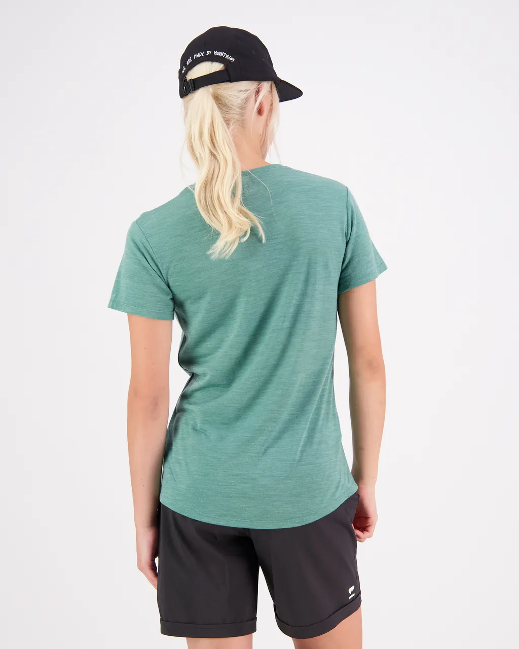 100542-1211-722 - Zephyr Merino Cool Tee - Smokey Green - Womens