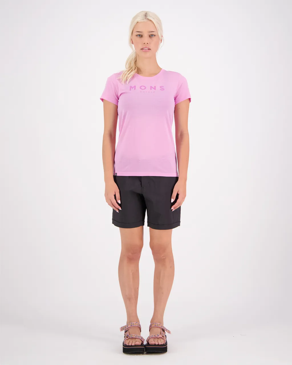 100288-1139-734 - Icon Merino Air-Con Tee - Pop Pink - Womens