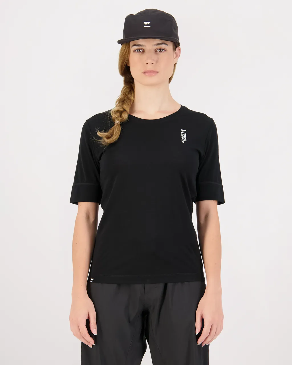 100328-1165-001 - Cadence Merino Air-Con Tee - Black - Womens