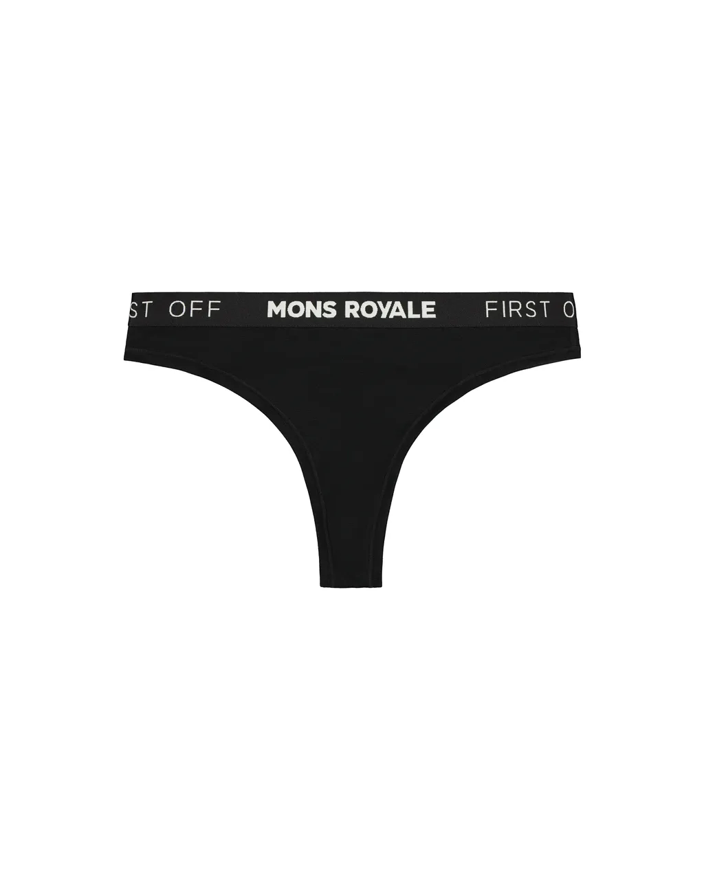 100311-1015-001 - Merino Thong - Black - Womens