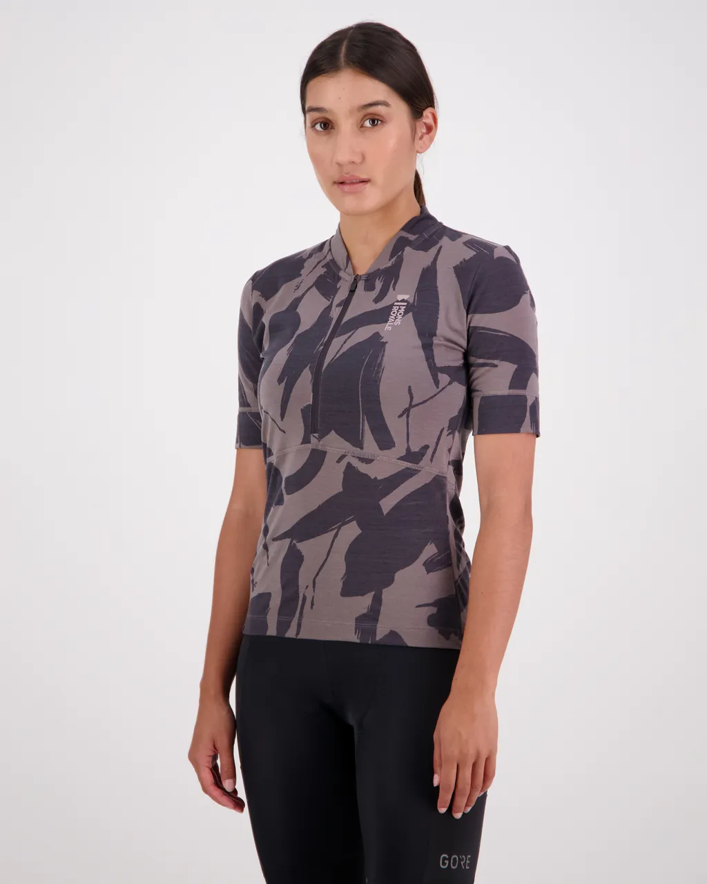 100294-2165-716 - Cadence Merino Air-Con Half Zip - Fragments - Womens