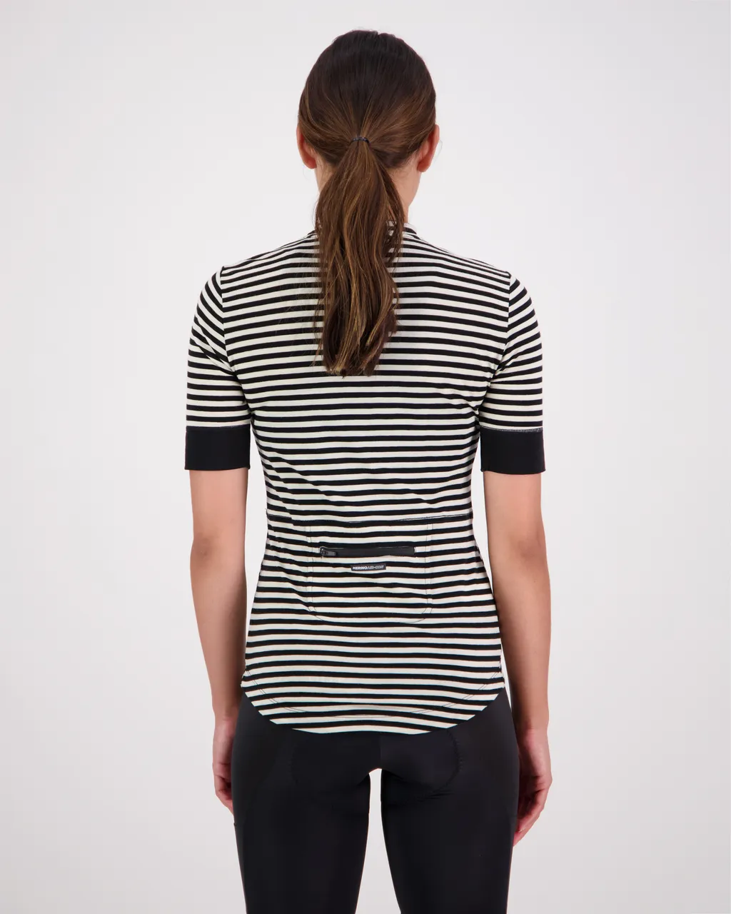 100294-2165-676 - Cadence Merino Air-Con Half Zip - MR Stripe - Womens