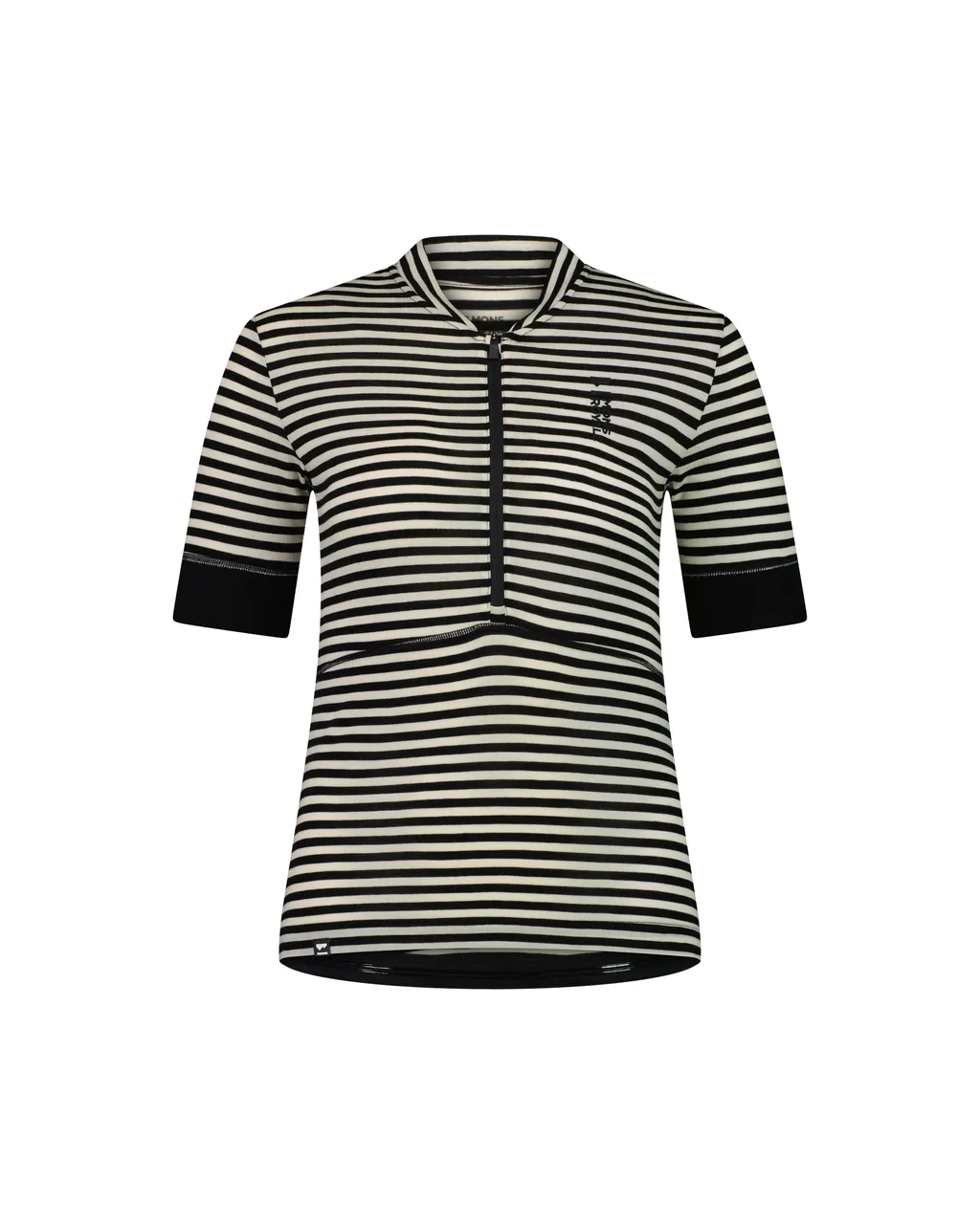 100294-2165-676 - Cadence Merino Air-Con Half Zip - MR Stripe - Womens