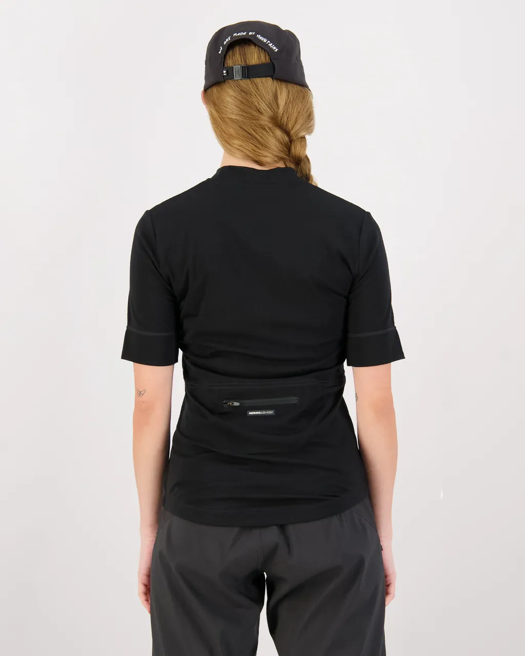 100294-1165-001 - Cadence Merino Air-Con Half Zip - Black - Womens