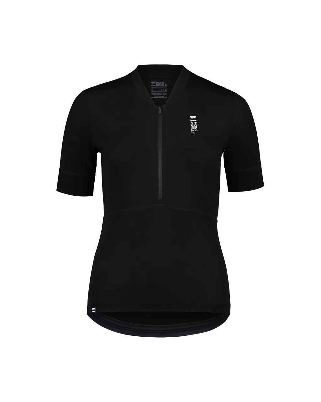 100294-1165-001 - Cadence Merino Air-Con Half Zip - Black - Womens