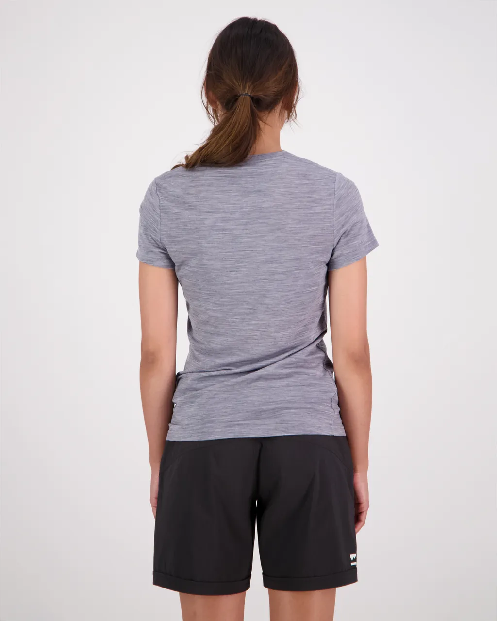 100288-2139-710 - Icon Merino Air-Con Tee - Grey Heather - Womens