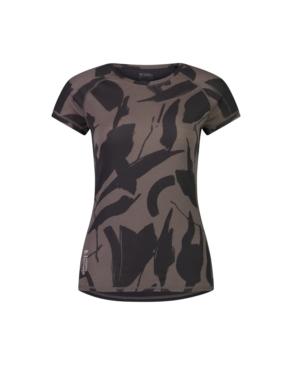 100030-2165-717 - Bella Merino Air-Con Tee - Shale / Fragments - Womens