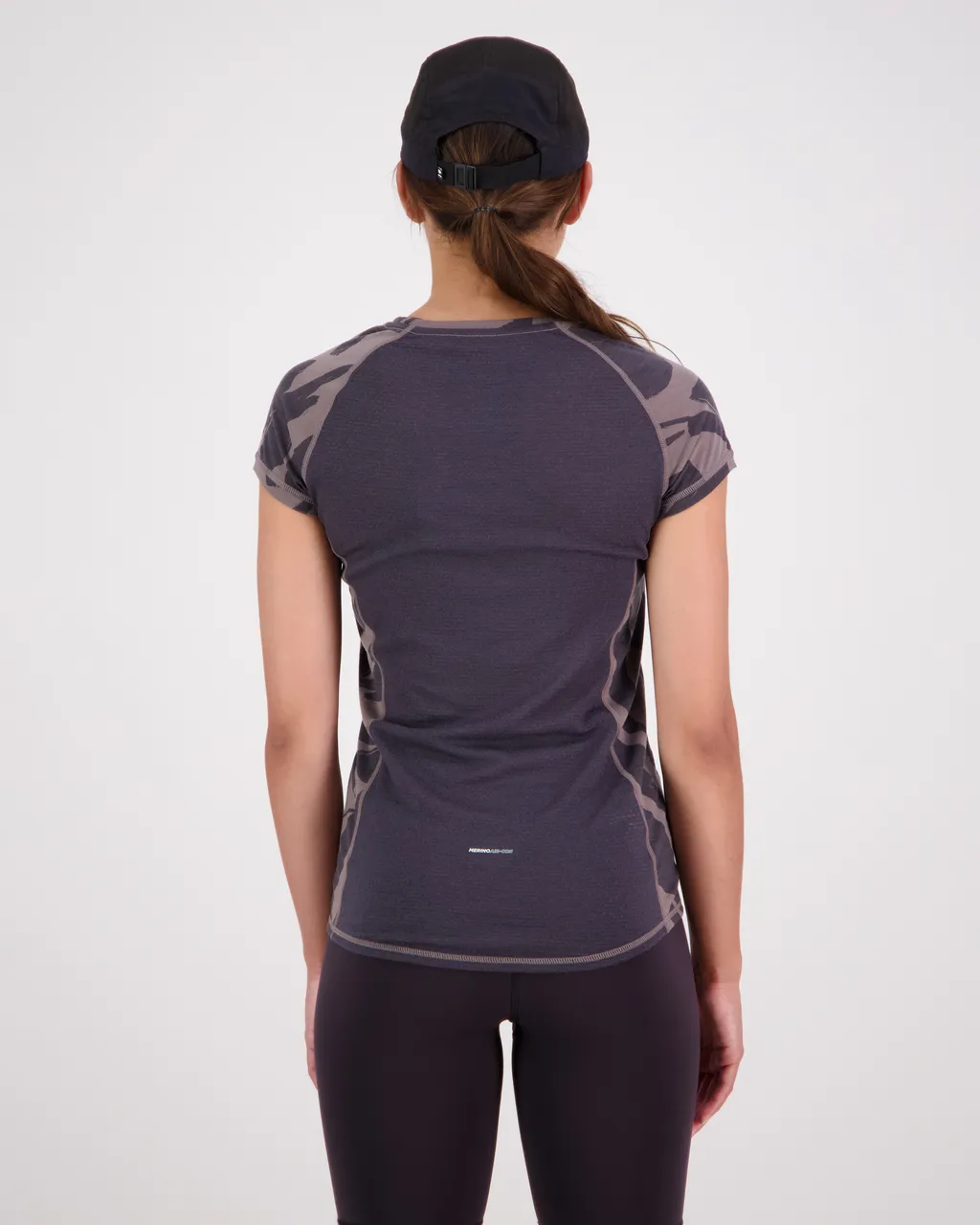 100030-2165-717 - Bella Merino Air-Con Tee - Shale / Fragments - Womens