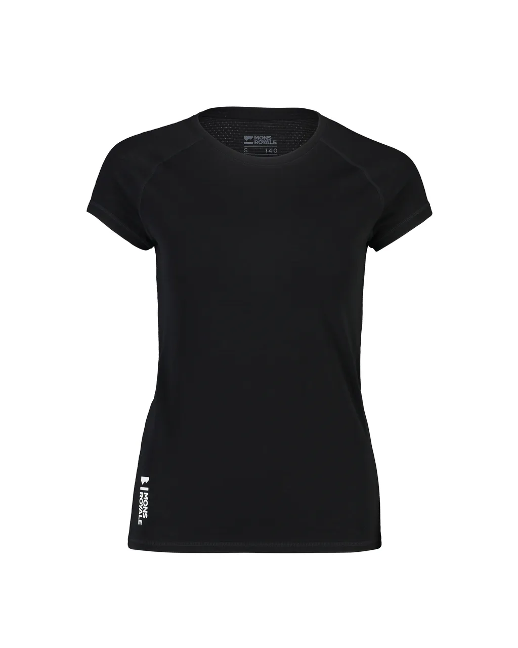 100030-1165-001 - Bella Merino Air-Con Tee - Black - Womens