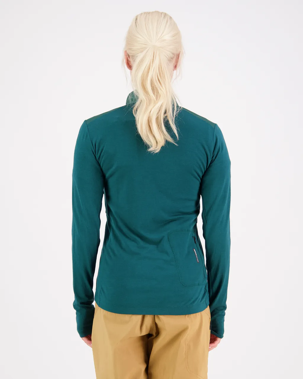 100456-1165-300 - Redwood Merino Air-Con Wind Jersey - Evergreen - Womens