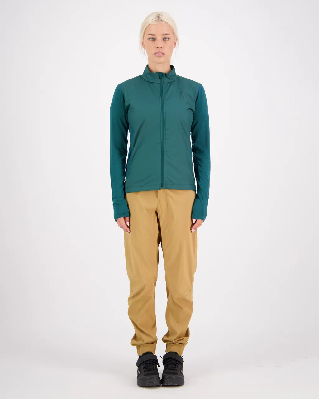 100456-1165-300 - Redwood Merino Air-Con Wind Jersey - Evergreen - Womens