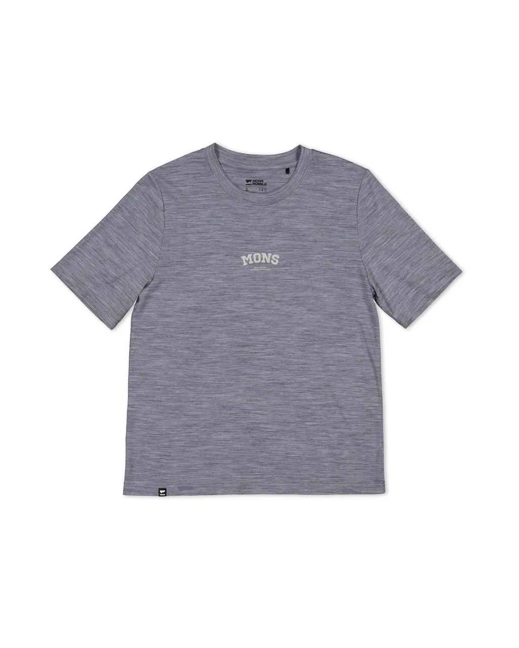 100447-2090-710 - Icon Merino Air-Con Relaxed Tee - Grey Heather - Womens