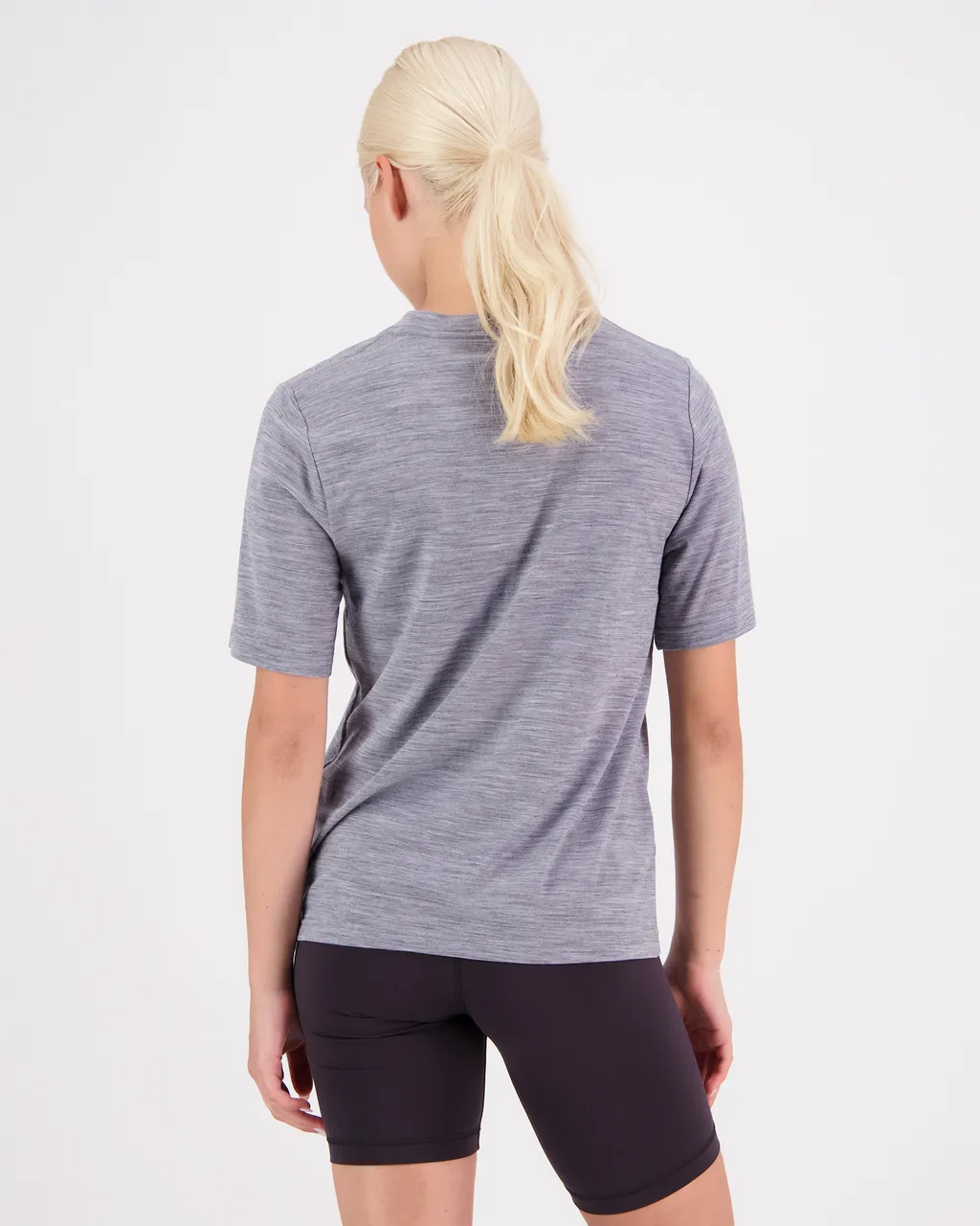 100447-2090-710 - Icon Merino Air-Con Relaxed Tee - Grey Heather - Womens