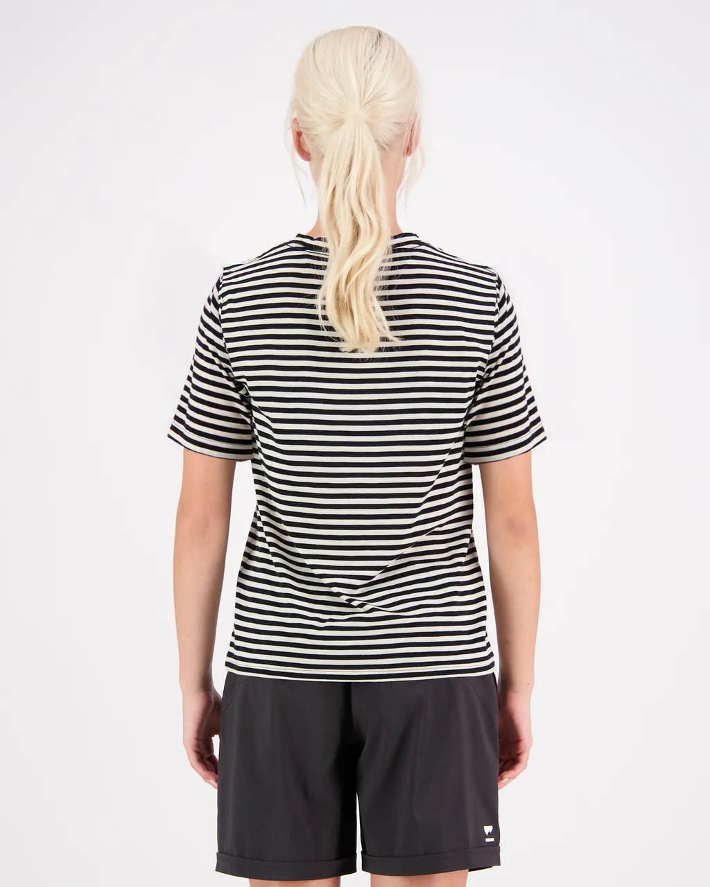 100447-1227-676 - Icon Merino Air-Con Relaxed Tee - MR Stripe - Womens