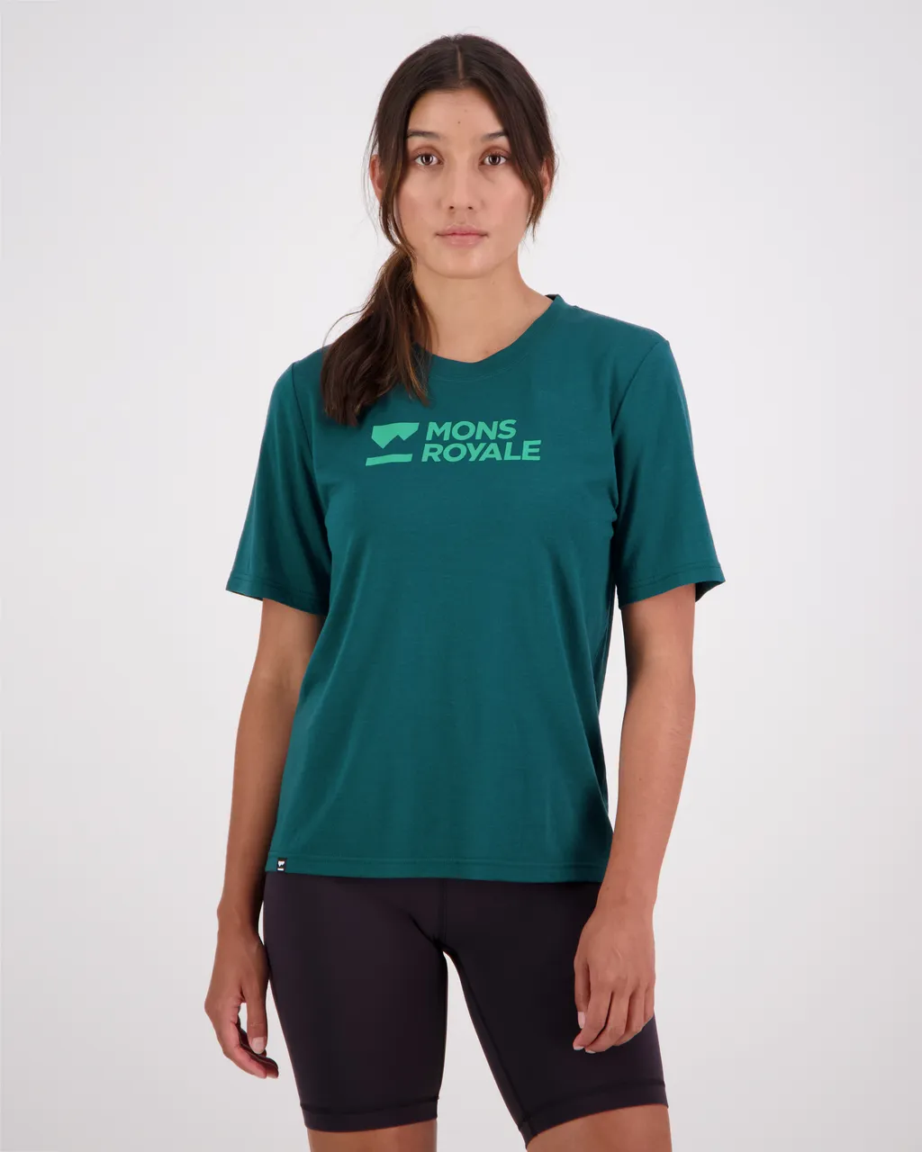 100447-1181-300 - Icon Merino Air-Con Relaxed Tee - Evergreen - Womens