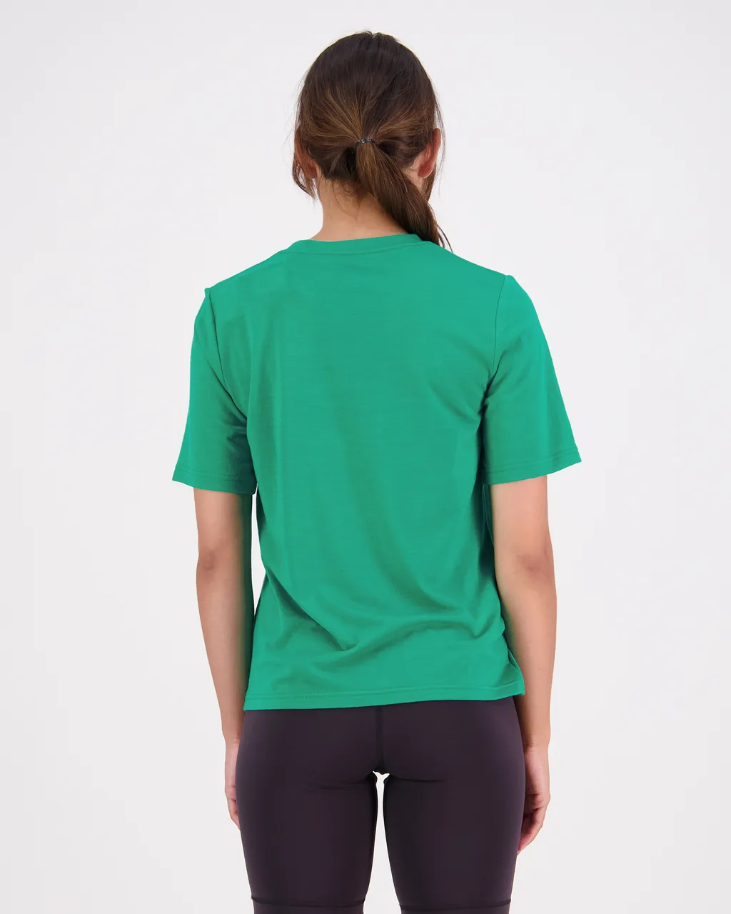 100447-1090-714 - Icon Merino Air-Con Relaxed Tee - Pop Green - Womens