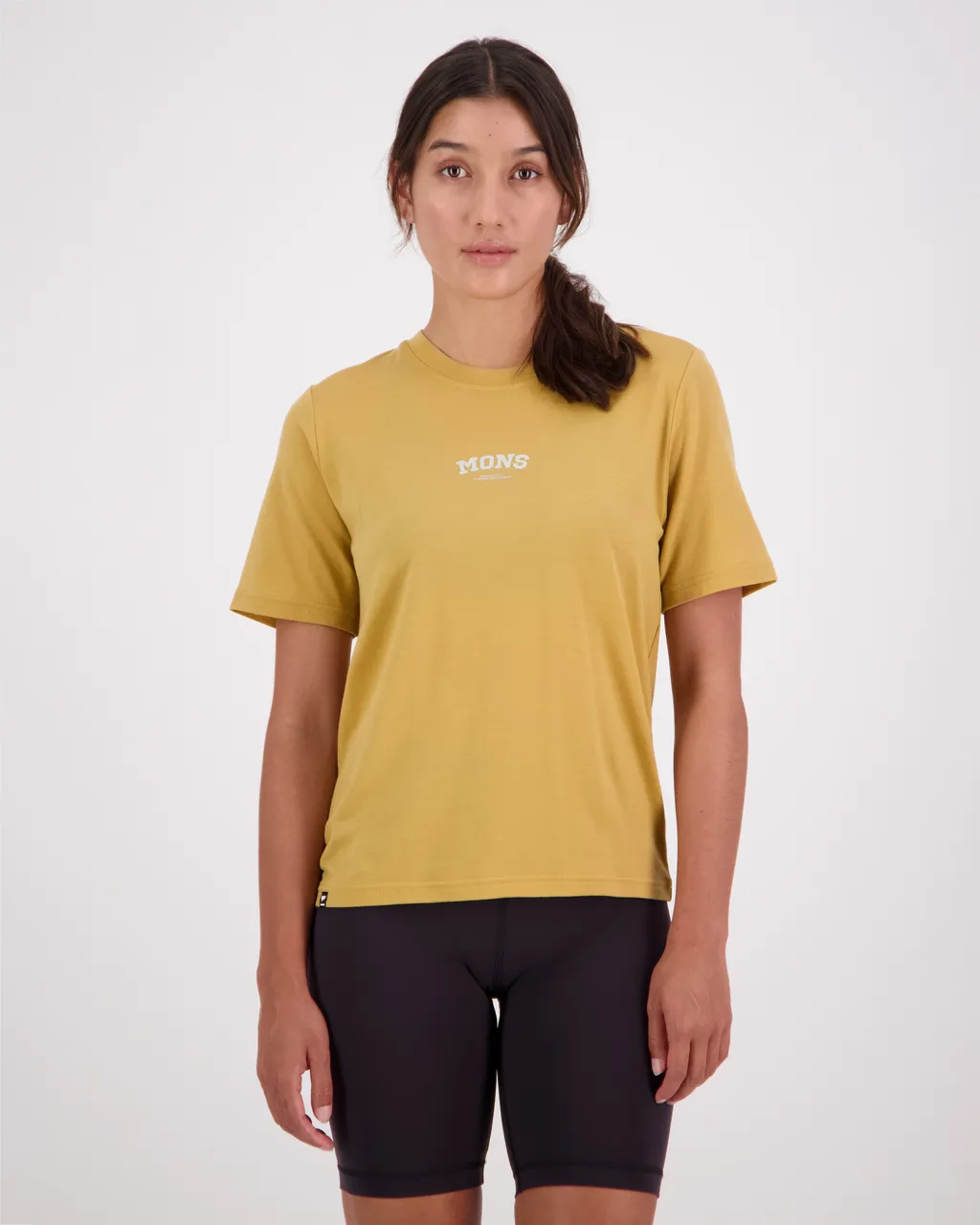 100447-1090-220 - Icon Merino Air-Con Relaxed Tee - Honey - Womens