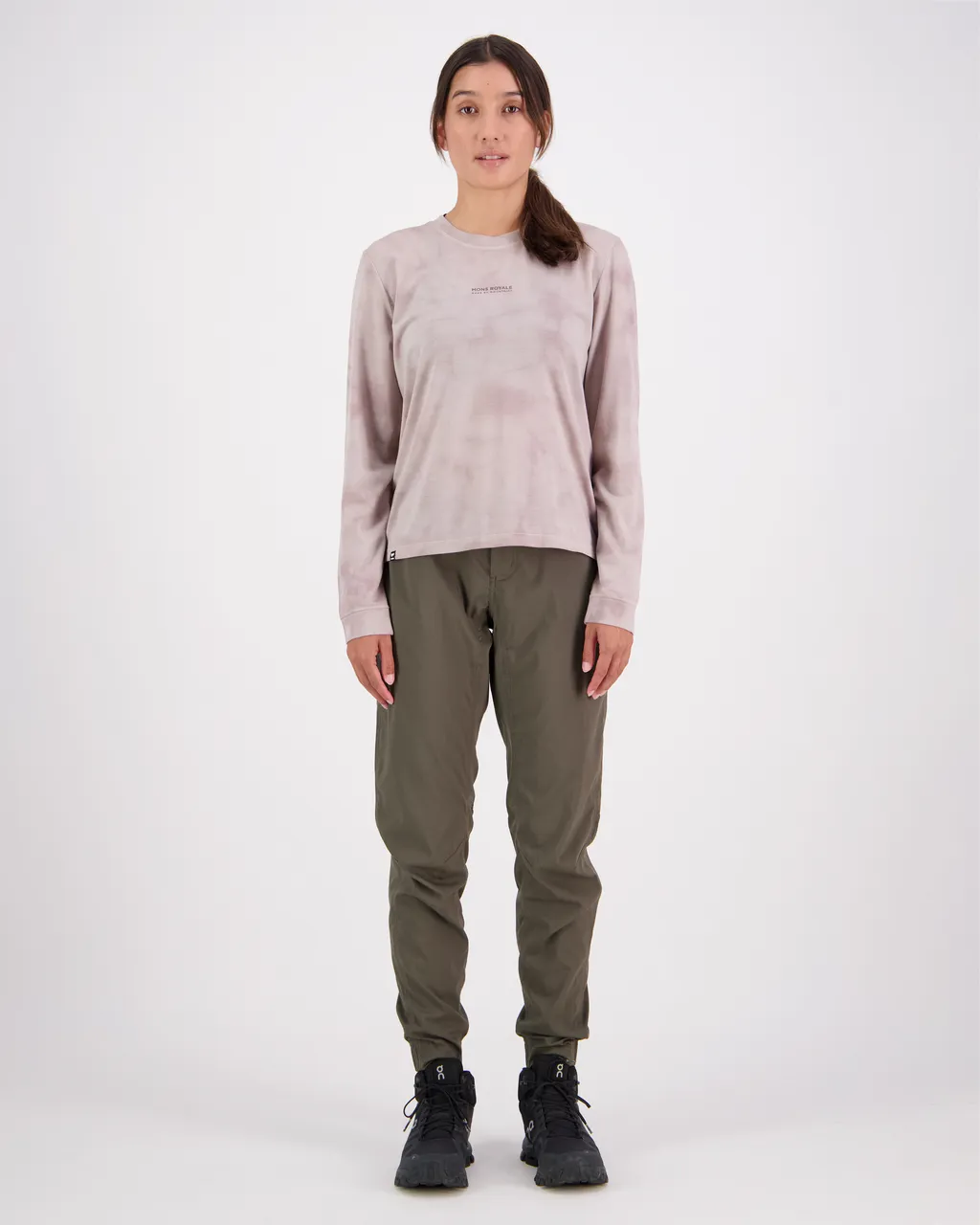 100446-1208-723 - Icon Merino Air-Con Relaxed LS Tie Dyed - Cloud Tie Dye - Womens