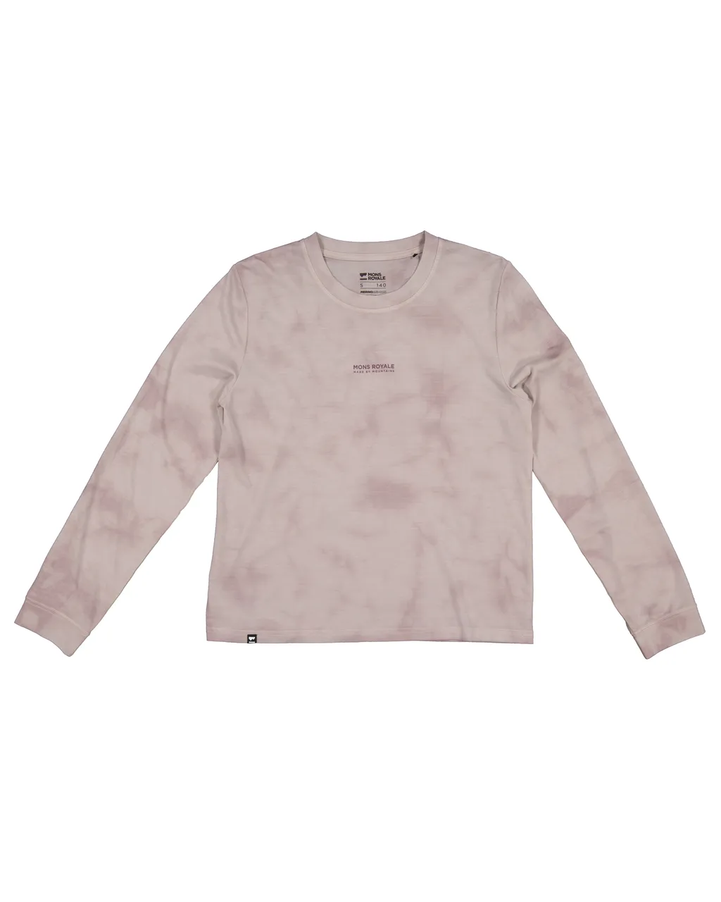 100446-1208-723 - Icon Merino Air-Con Relaxed LS Tie Dyed - Cloud Tie Dye - Womens