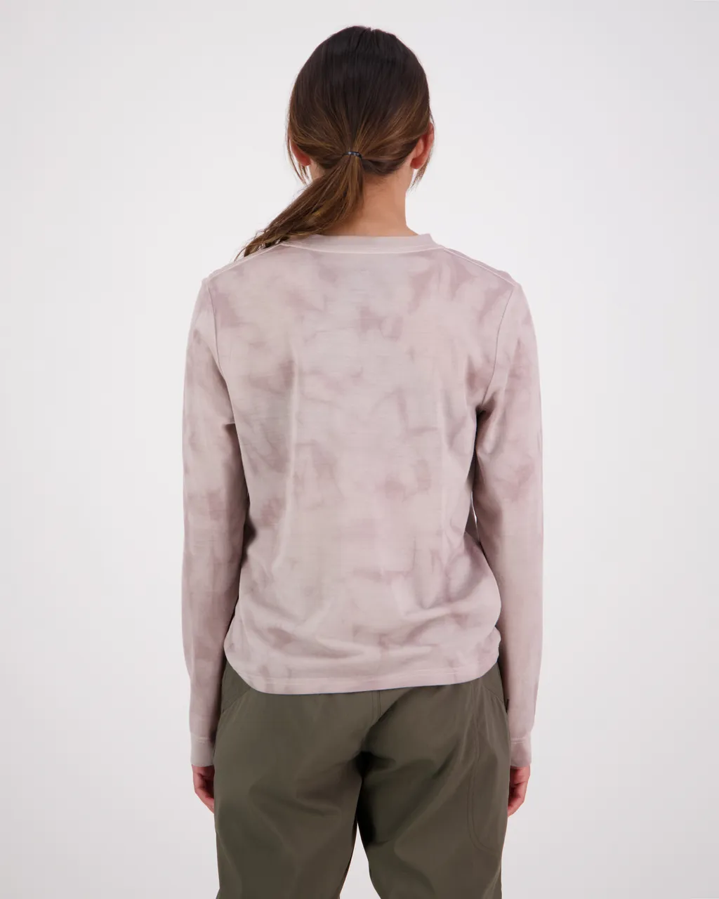100446-1208-723 - Icon Merino Air-Con Relaxed LS Tie Dyed - Cloud Tie Dye - Womens