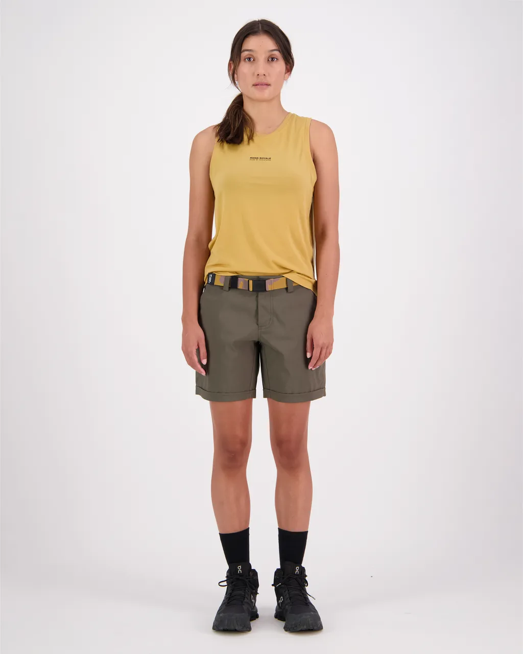 100443-1208-220 - Icon Merino Air-Con Relaxed Tank - Honey - Womens