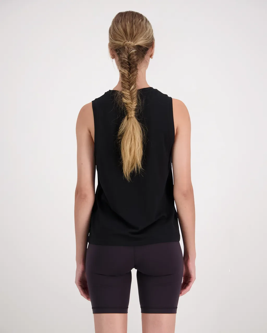 100443-1208-001 - Icon Merino Air-Con Relaxed Tank - Black - Womens
