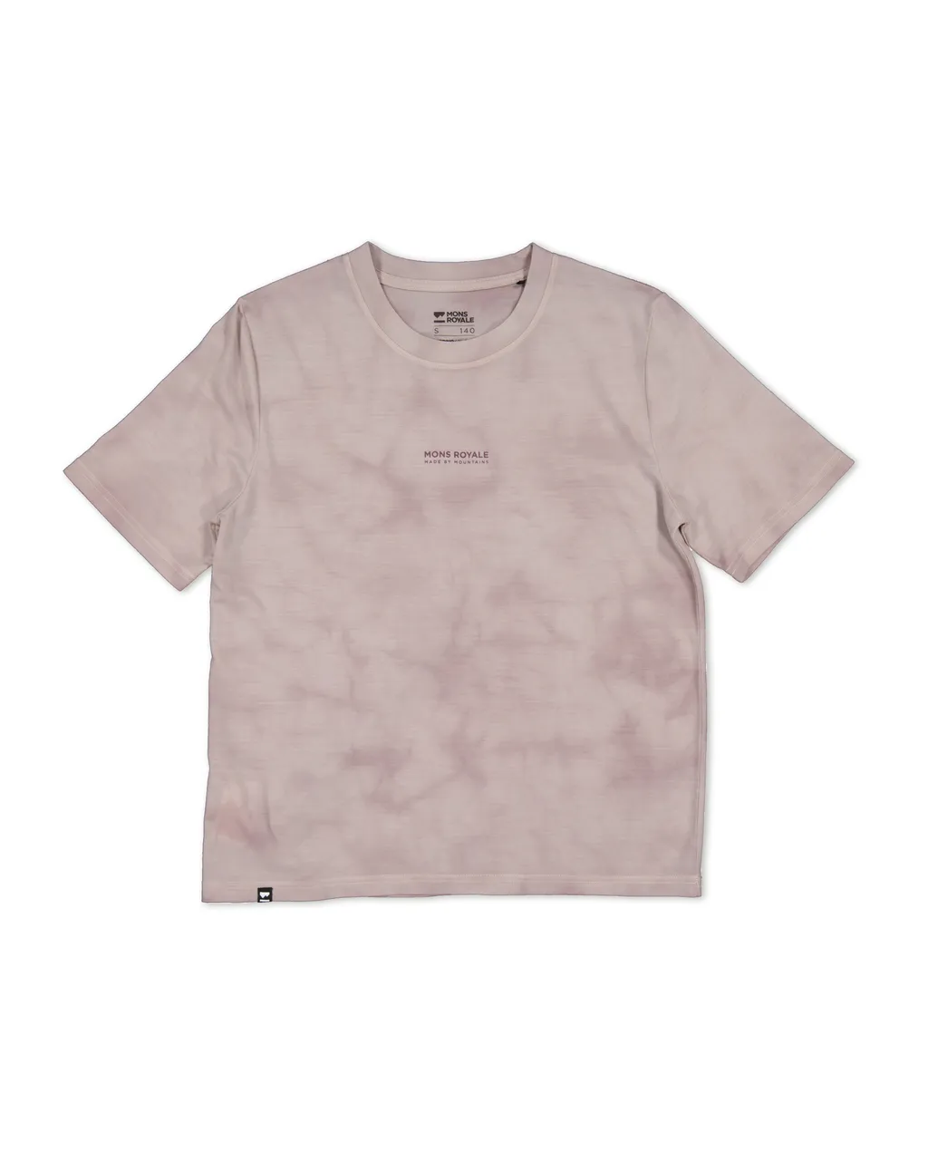 100448-1208-723 - Icon Merino Air-Con Relaxed Tee Tie Dyed - Cloud Tie Dye - Womens