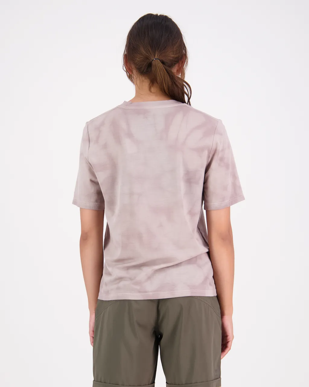 100448-1208-723 - Icon Merino Air-Con Relaxed Tee Tie Dyed - Cloud Tie Dye - Womens