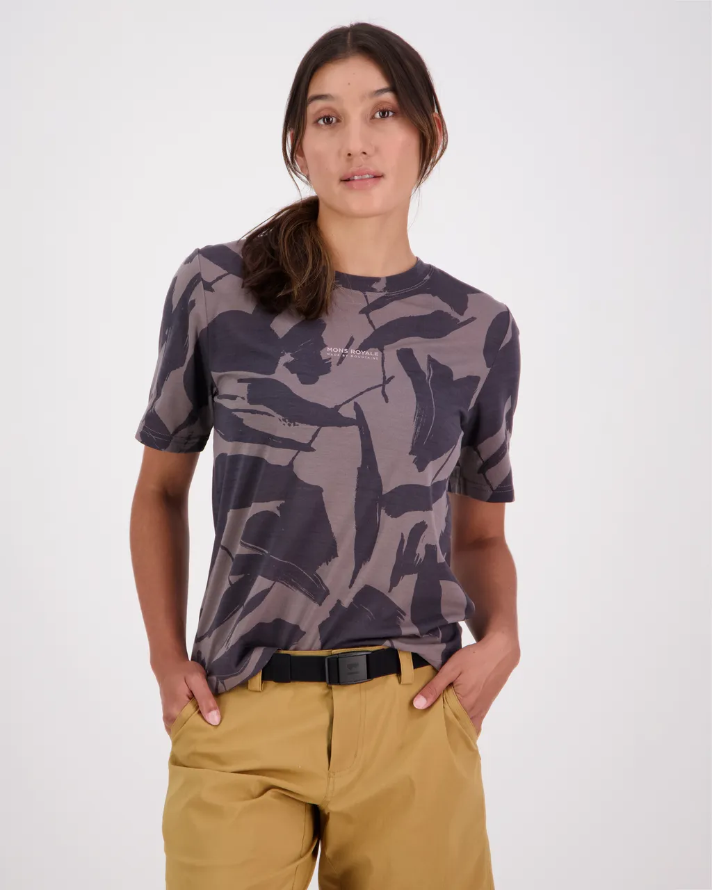 100447-2208-716 - Icon Merino Air-Con Relaxed Tee - Fragments - Womens