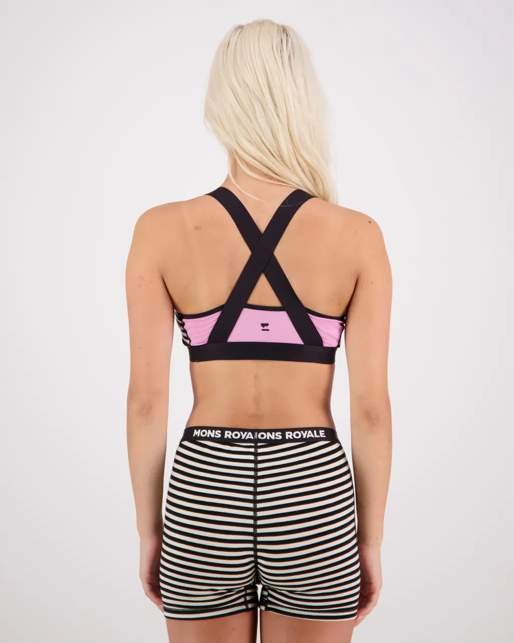 100040-1169-738 - Stella X-Back Bra - Pink Stripe - Womens