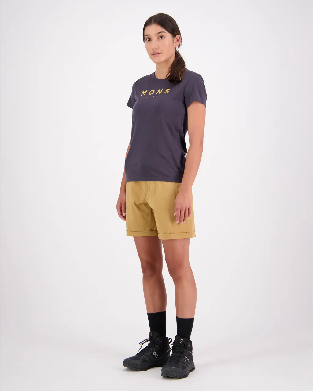 100288-1139-712 - Icon Merino Air-Con Tee - Shale - Womens