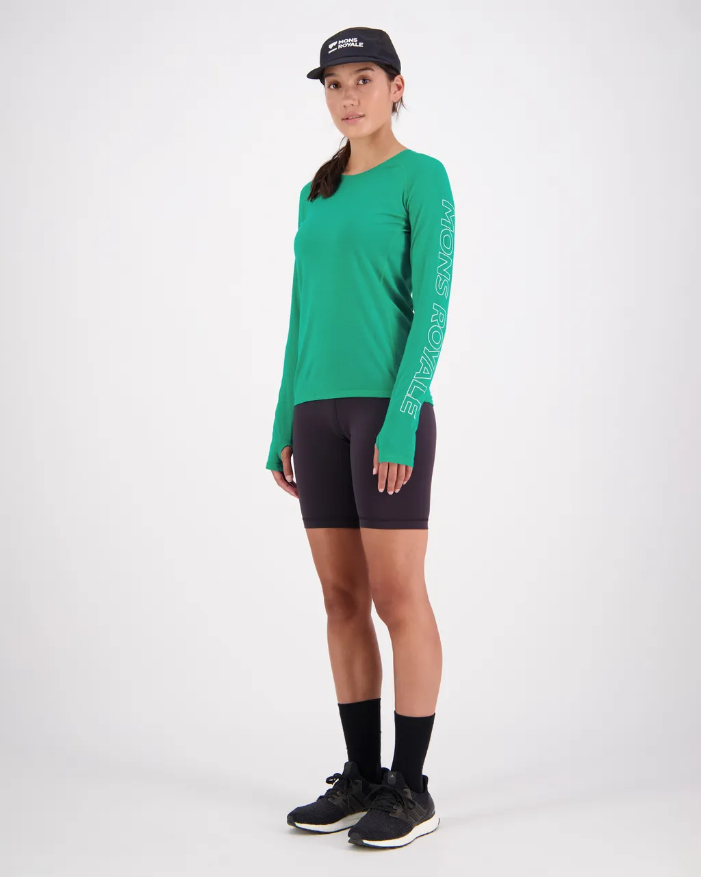 100029-1165-714 - Bella Merino Air-Con LS - Pop Green - Womens