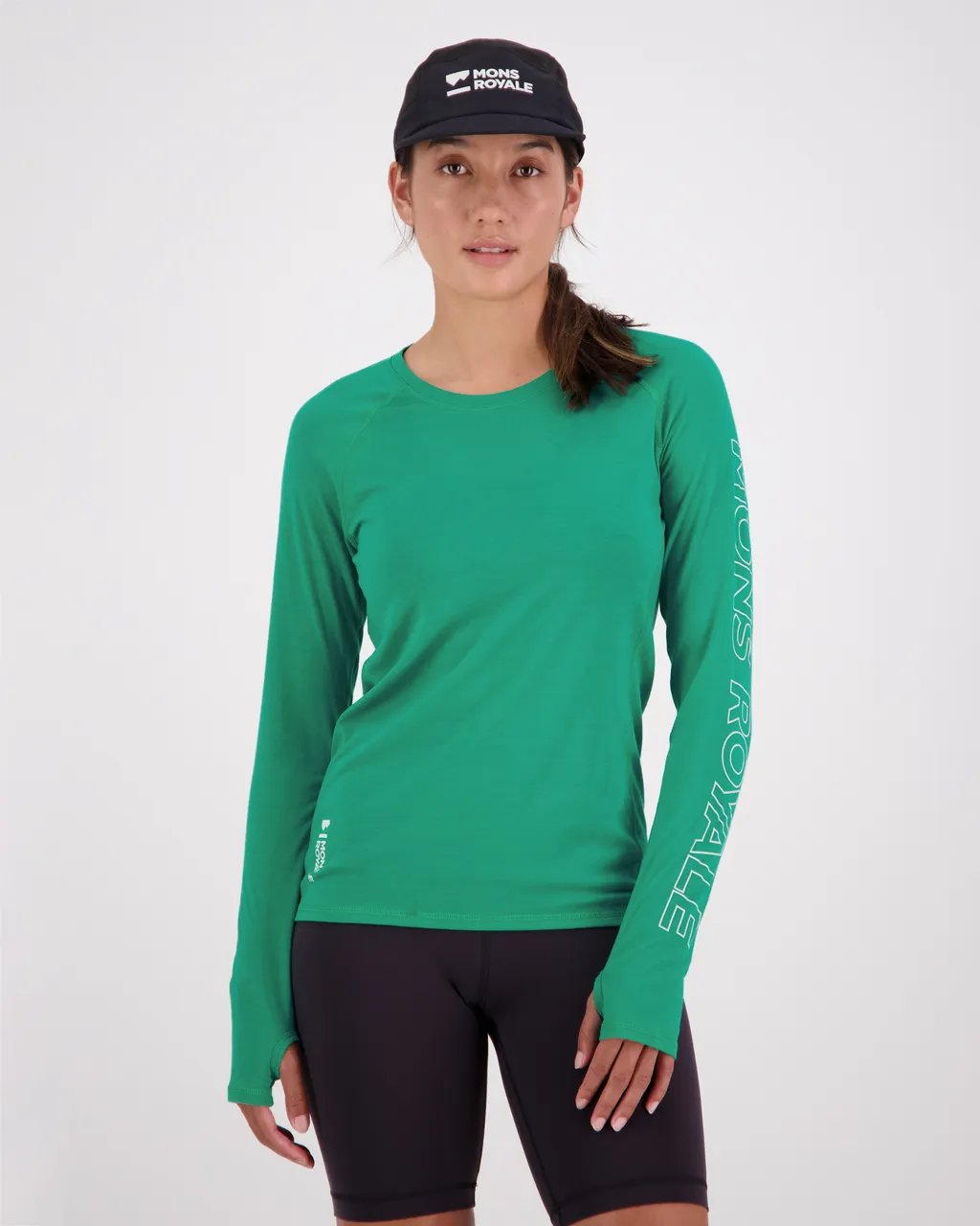 100029-1165-714 - Bella Merino Air-Con LS - Pop Green - Womens