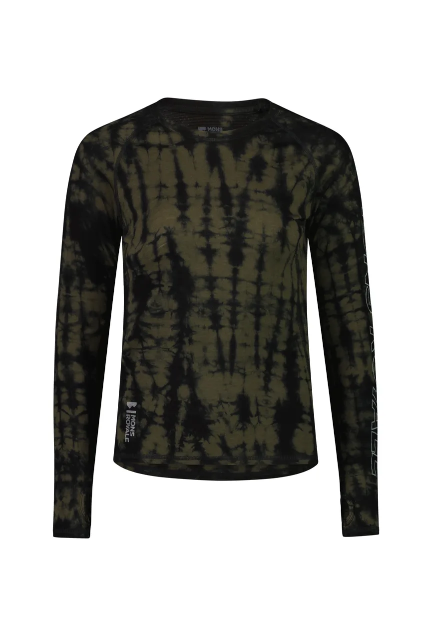 100671-1165-329 - Bella LS Garment Dyed - Olive Tie Dye - Womens - 100671-1165-329-201.jpg