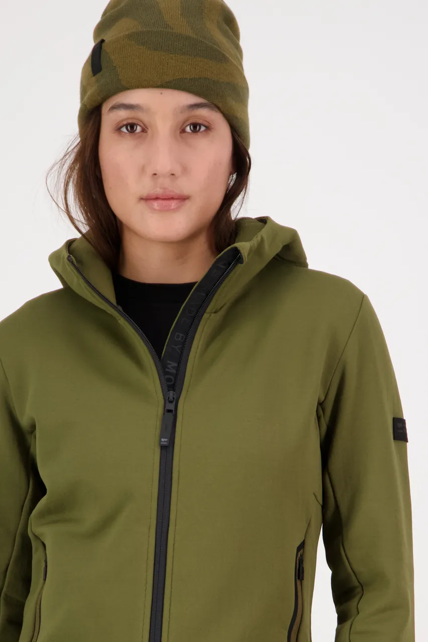 100601-1220-299 - Arcadia Merino Fleece Hoody - Dark Olive - Womens - 100601-1220-299-103.jpg