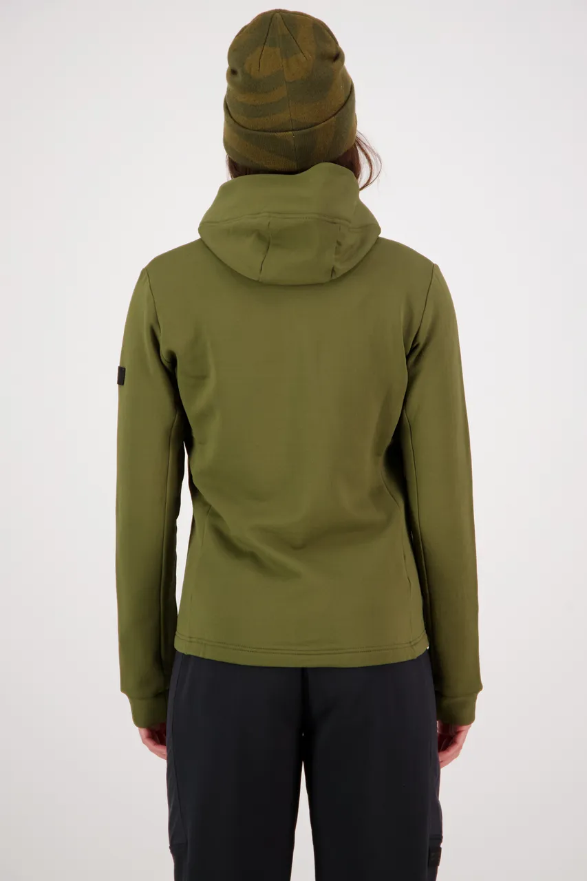100601-1220-299 - Arcadia Merino Fleece Hoody - Dark Olive - Womens - 100601-1220-299-102.jpg