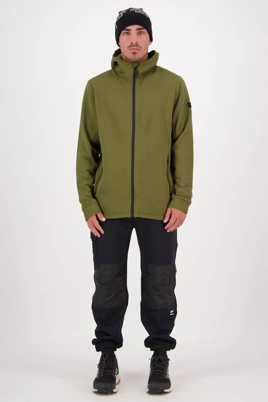 100599-1220-299 - Arcadia Merino Fleece Hoody - Dark Olive - Mens - 100599-1220-299-106.jpg