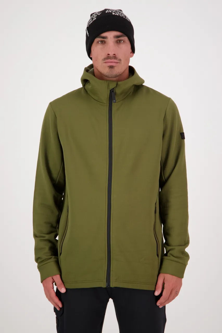 100599-1220-299 - Arcadia Merino Fleece Hoody - Dark Olive - Mens - 100599-1220-299-101.jpg