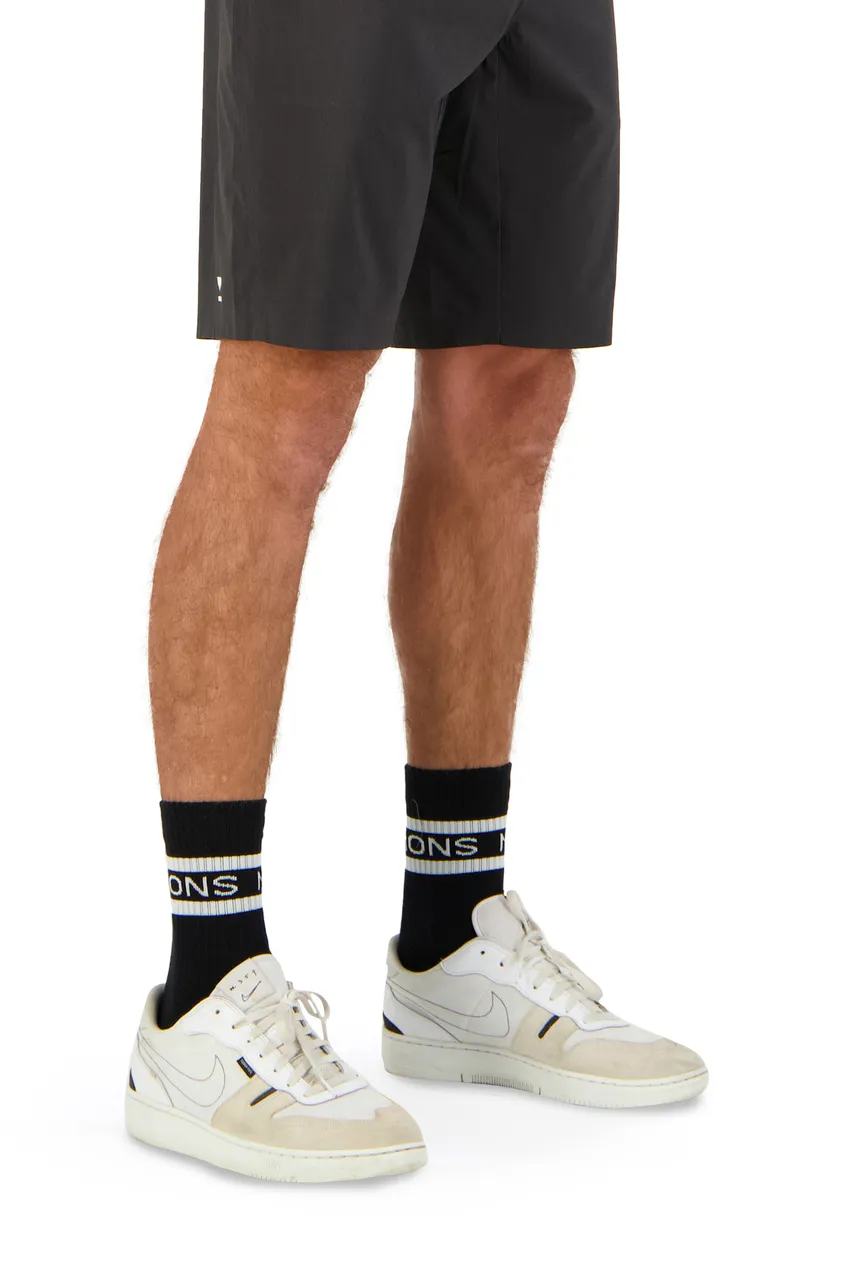 100555-1160-092 - Signature Crew Sock - Black / White - Unisex - 100555-1160-092-501.jpg