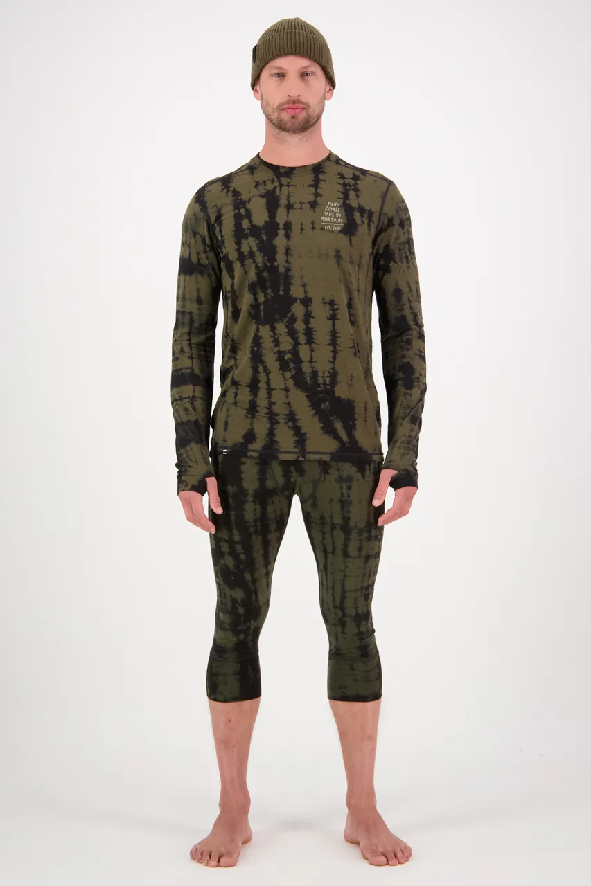 100501-2190-329 - Cascade Merino Flex 200 3/4 Legging - Olive Tie Dye - Mens - 100501-2190-329-107.jpg