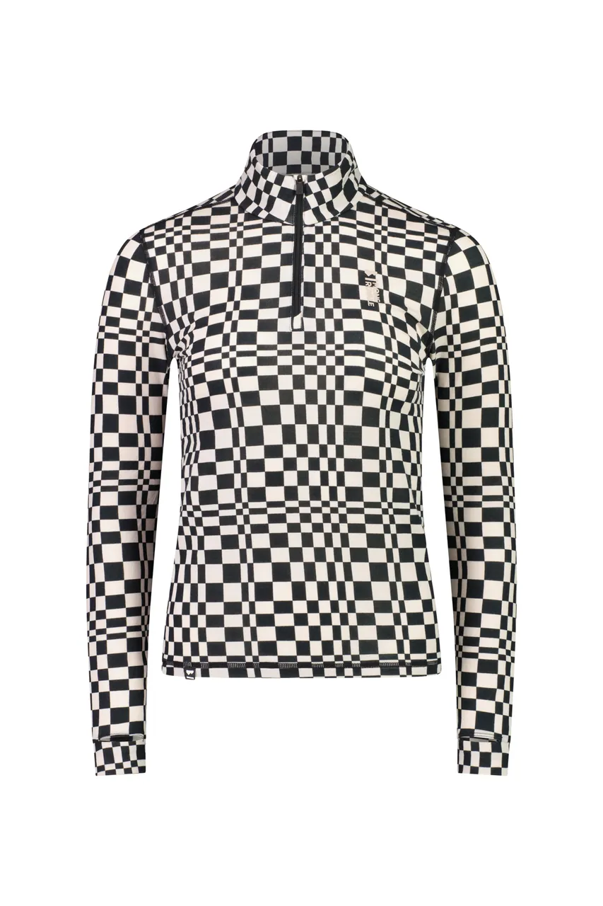 100504-2165-650 - Cascade Merino Flex 200 1/4 Zip - Checkers - Womens - 100504-2165-650-201.jpg