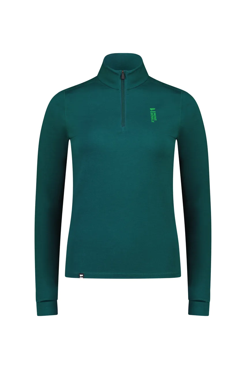 100504-1165-300 - Cascade Merino Flex 200 1/4 Zip - Evergreen - Womens - 100504-1165-300-201.jpg