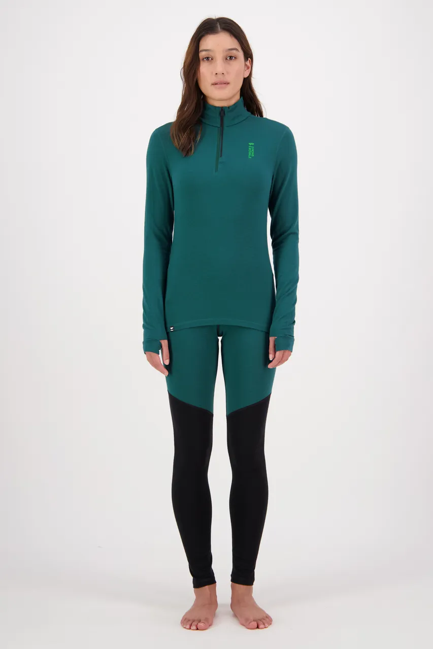 100504-1165-300 - Cascade Merino Flex 200 1/4 Zip - Evergreen - Womens - 100504-1165-300-106.jpg
