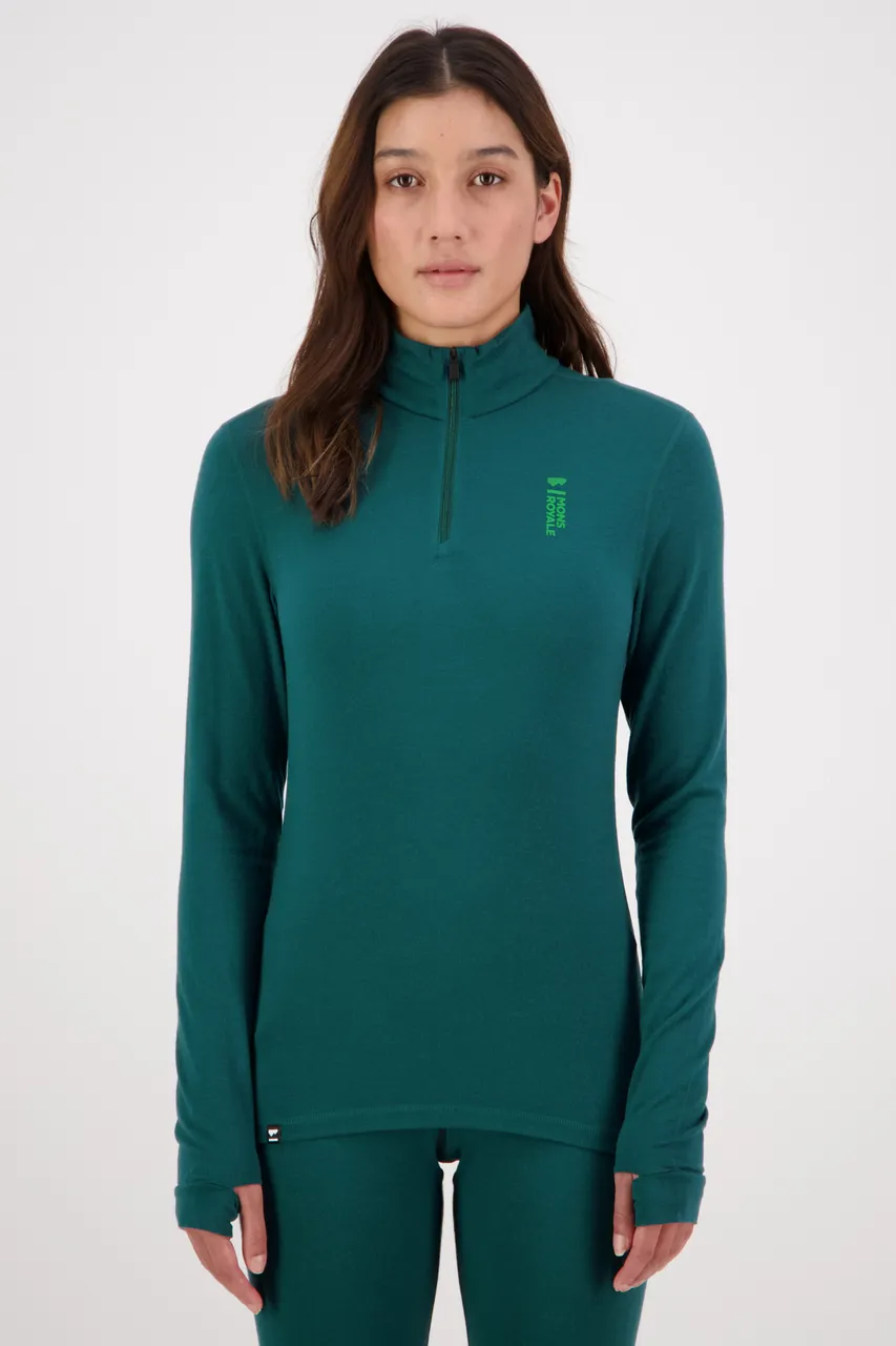 100504-1165-300 - Cascade Merino Flex 200 1/4 Zip - Evergreen - Womens - 100504-1165-300-101.jpg