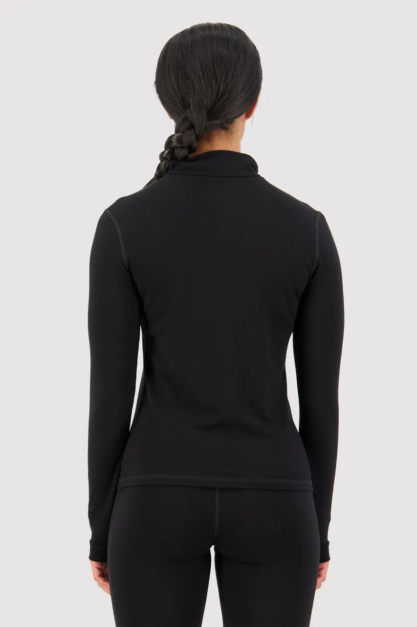 100504-1165-001 - Cascade Merino Flex 200 1/4 Zip - Black - Womens - 100504-1165-001-102.jpg